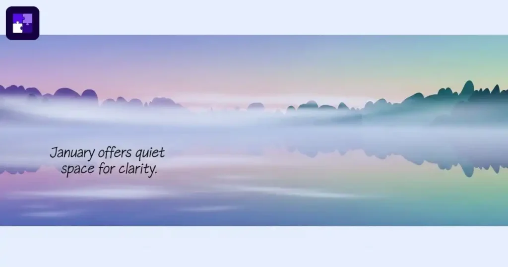 Peaceful January Sayings