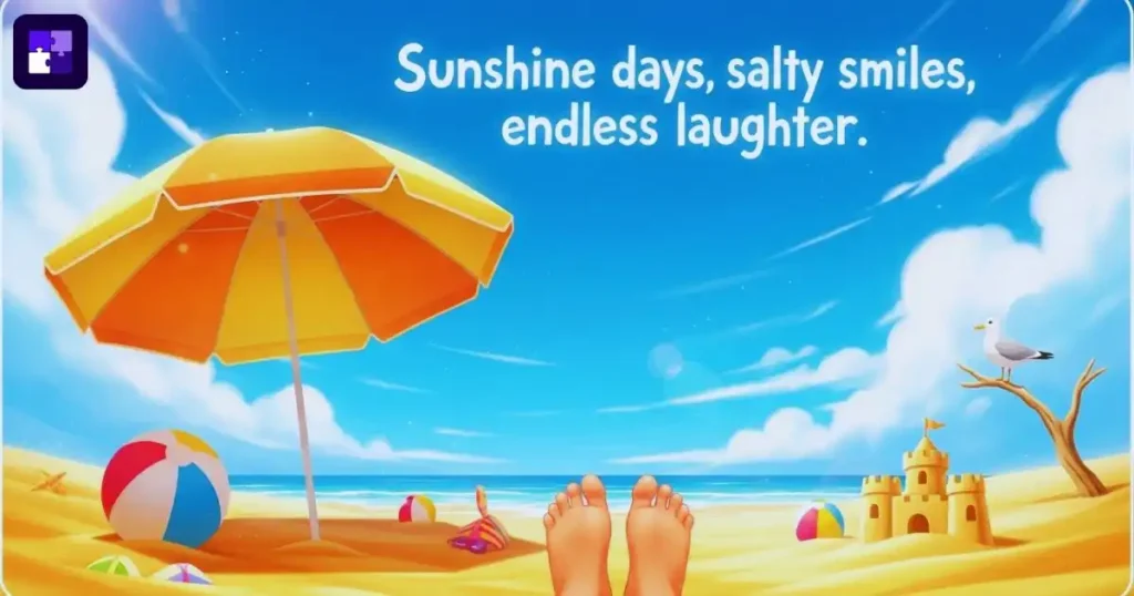 Summer Beach Captions