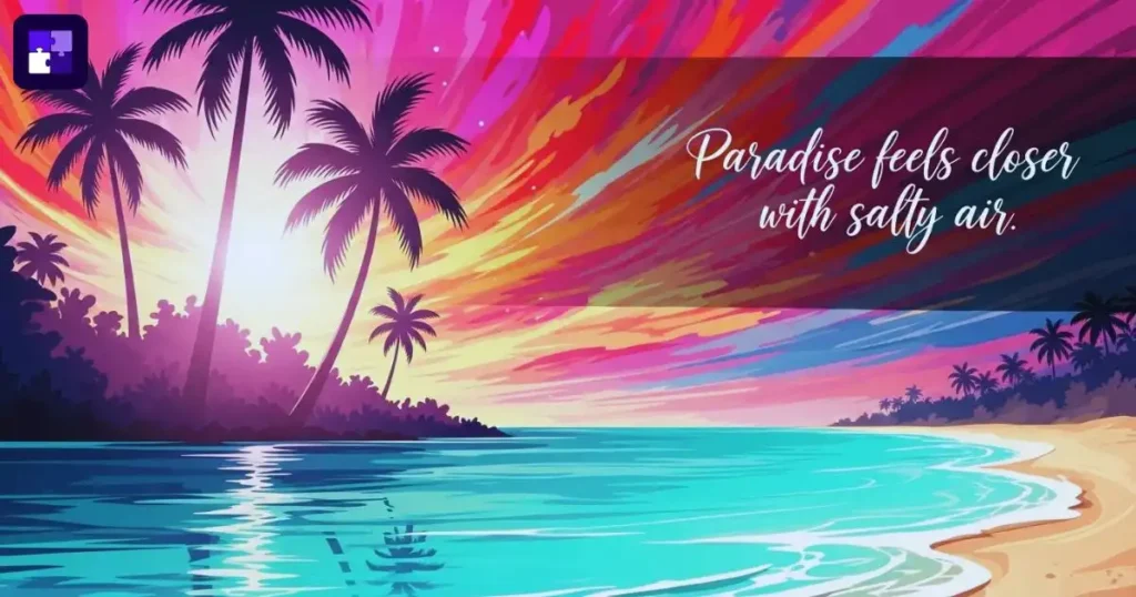 Tropical Beach Captions