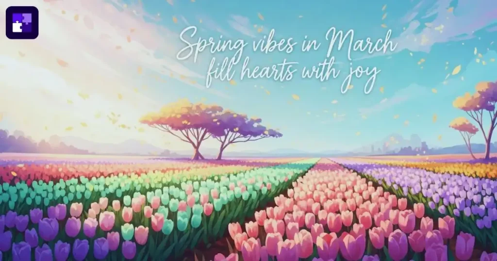 Aesthetic March Captions 2026