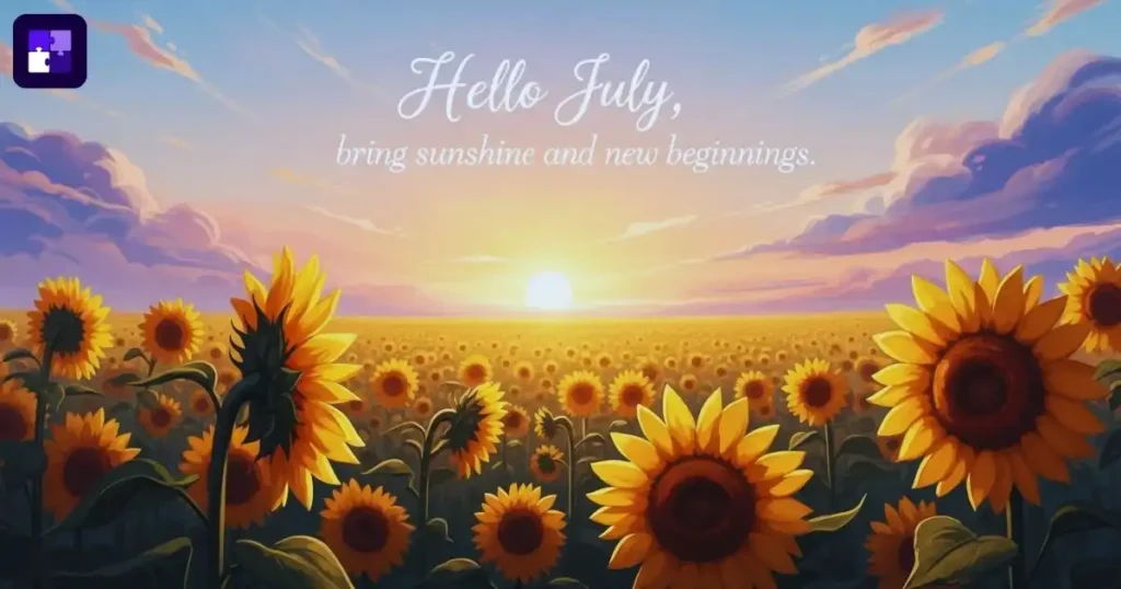 Hello July Quotes