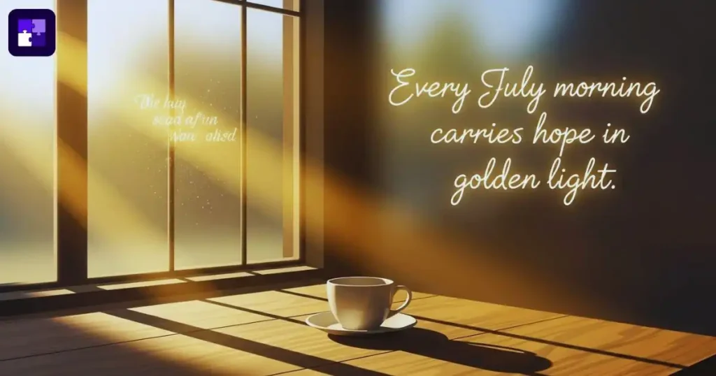 Inspiring July Morning Quotes