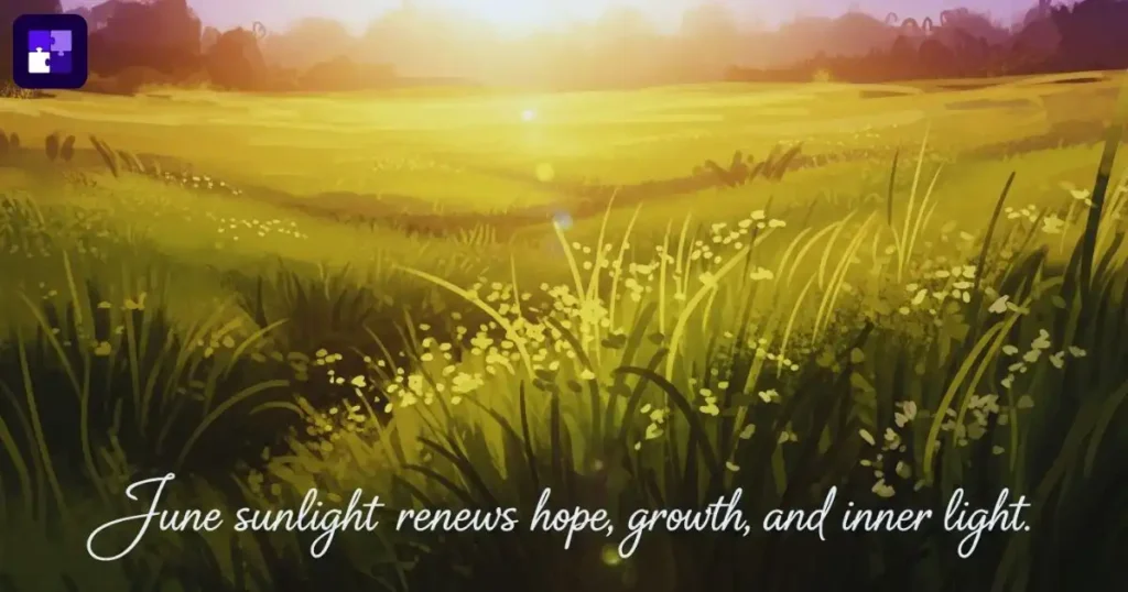 Nature-Inspired June Sayings